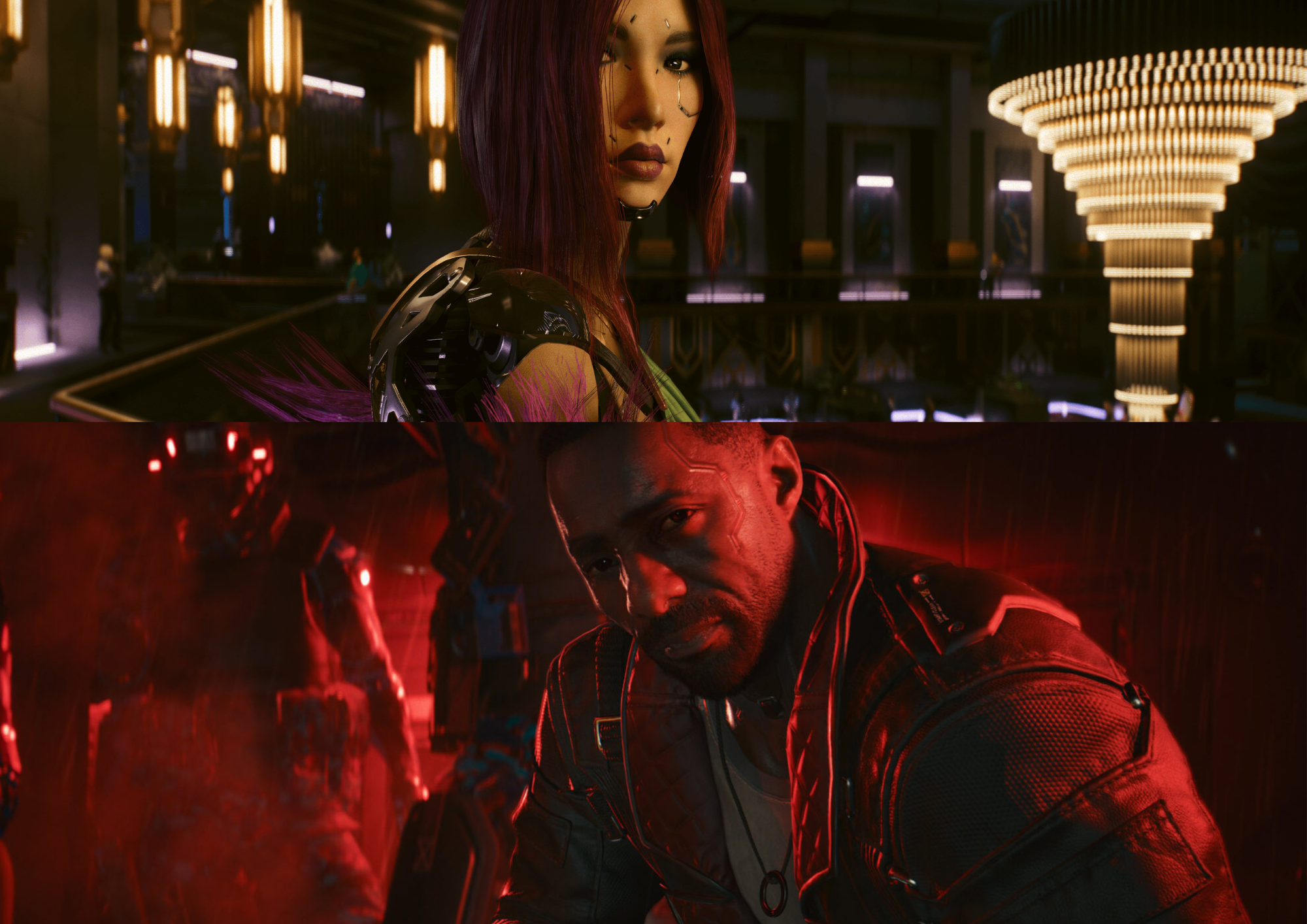 Songbird (Somi) et Reed (Idris Elba) Cyberpunk 2077 Phantom Liberty
