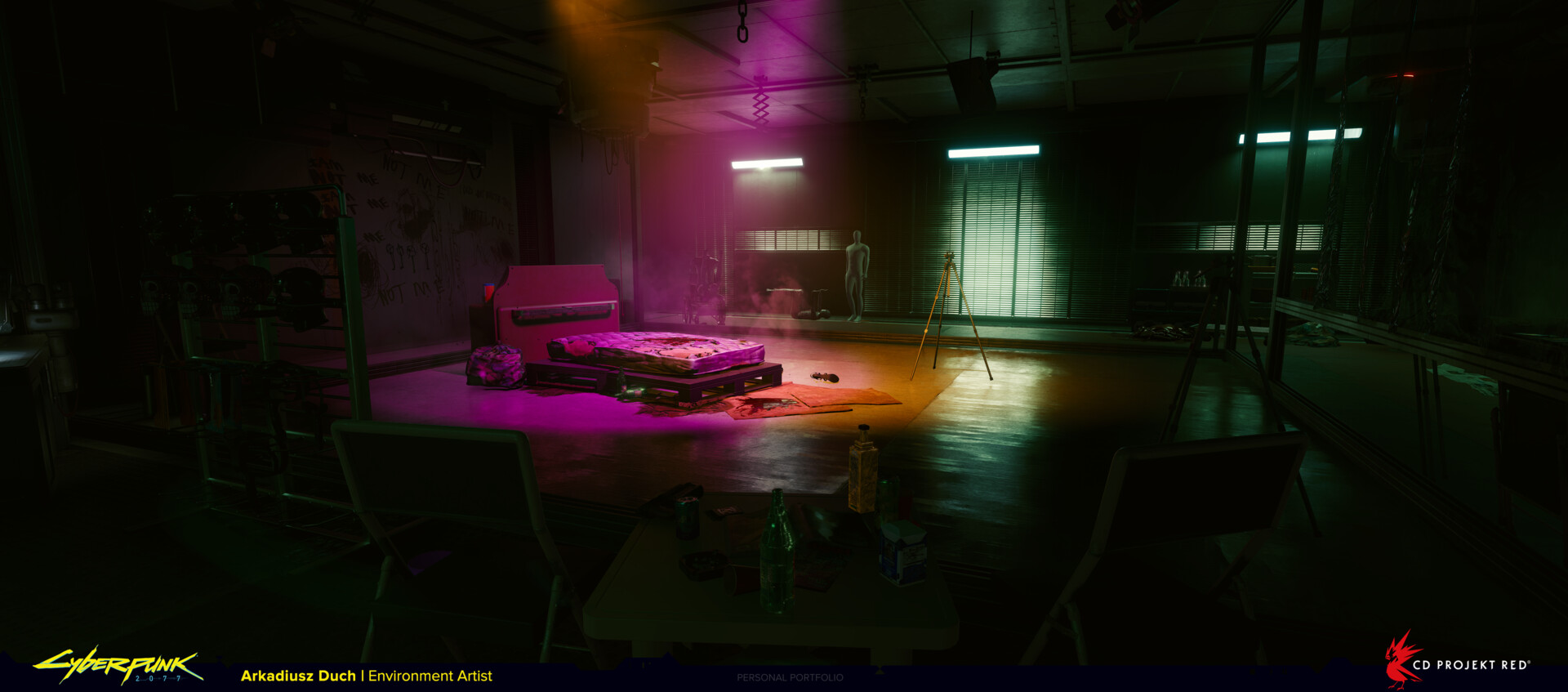 Studio de braindance Cyberpunk 2077