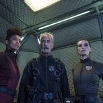 The Expanse - Les Ceinturiens Naomi Nagata, Klaes Ashford et Camina Drummer